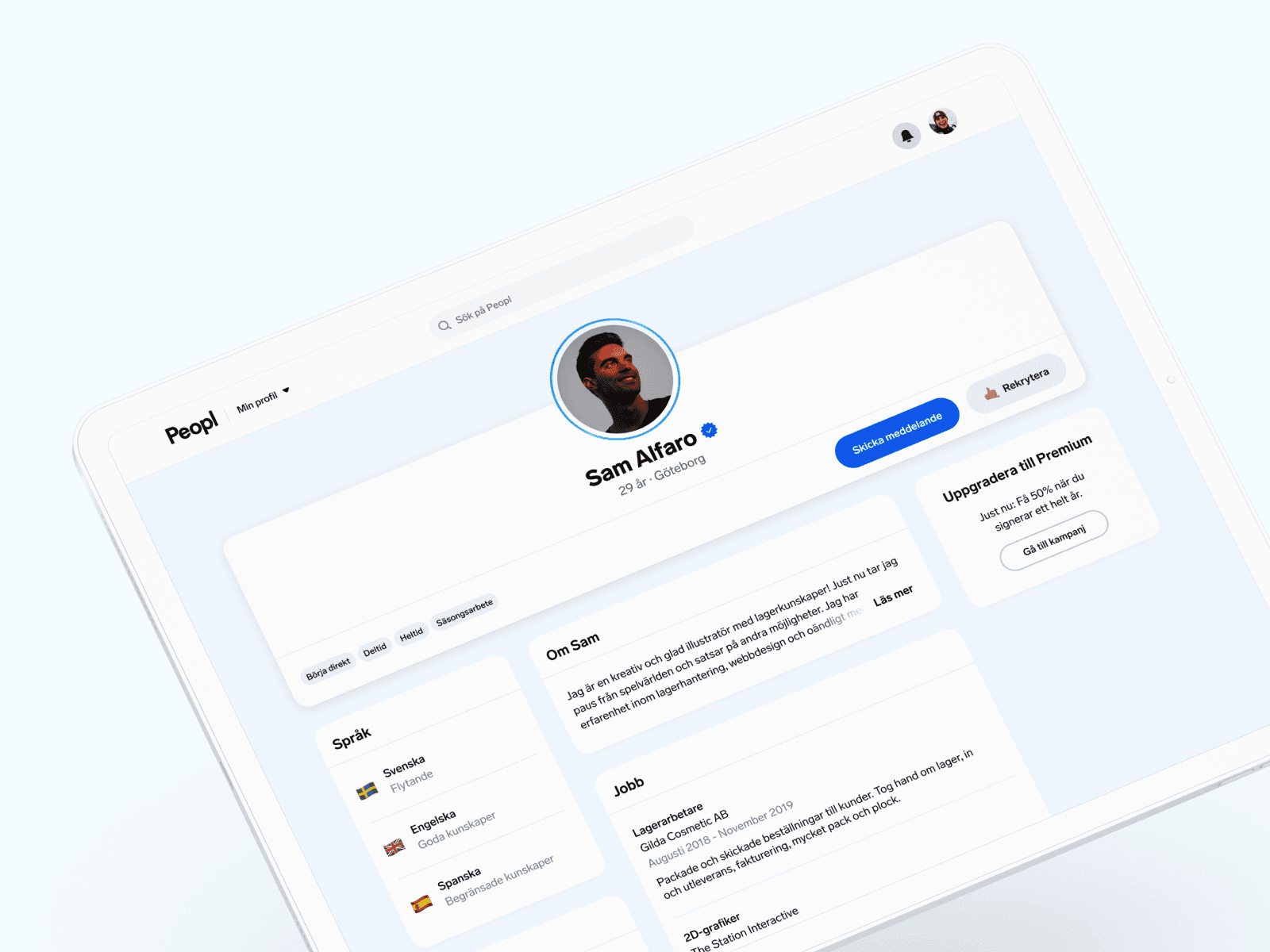 Peopl product screenshot